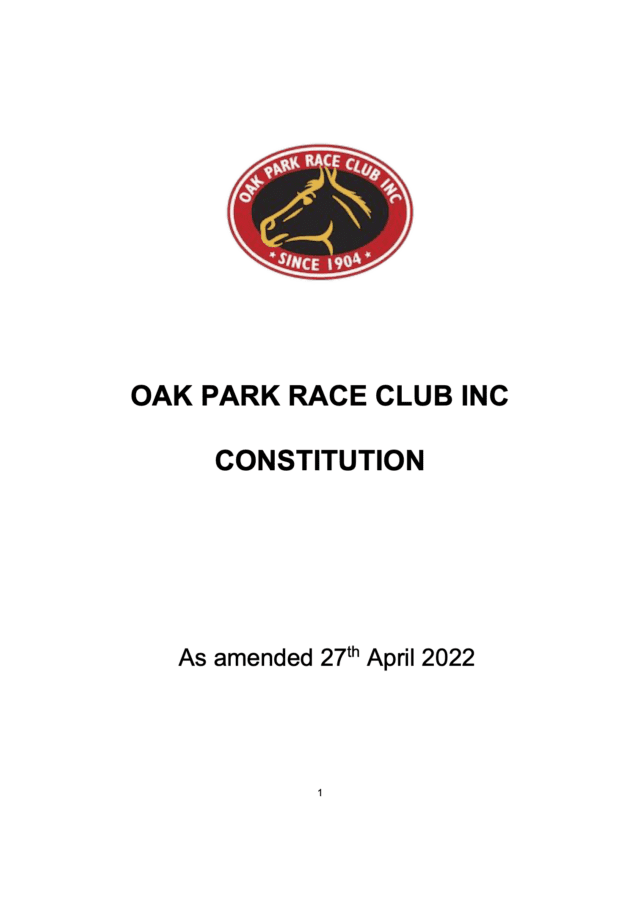 About us Oak Park Race Club